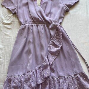 Lavender/Lilac Eyelet Dress